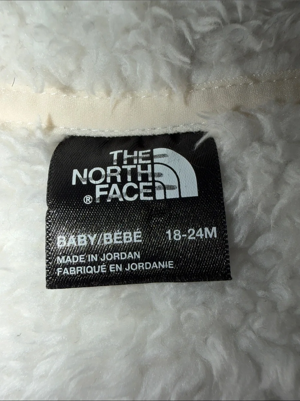 Baby Girl The North Face Kids Cream Sherpa Puffer Hoodie